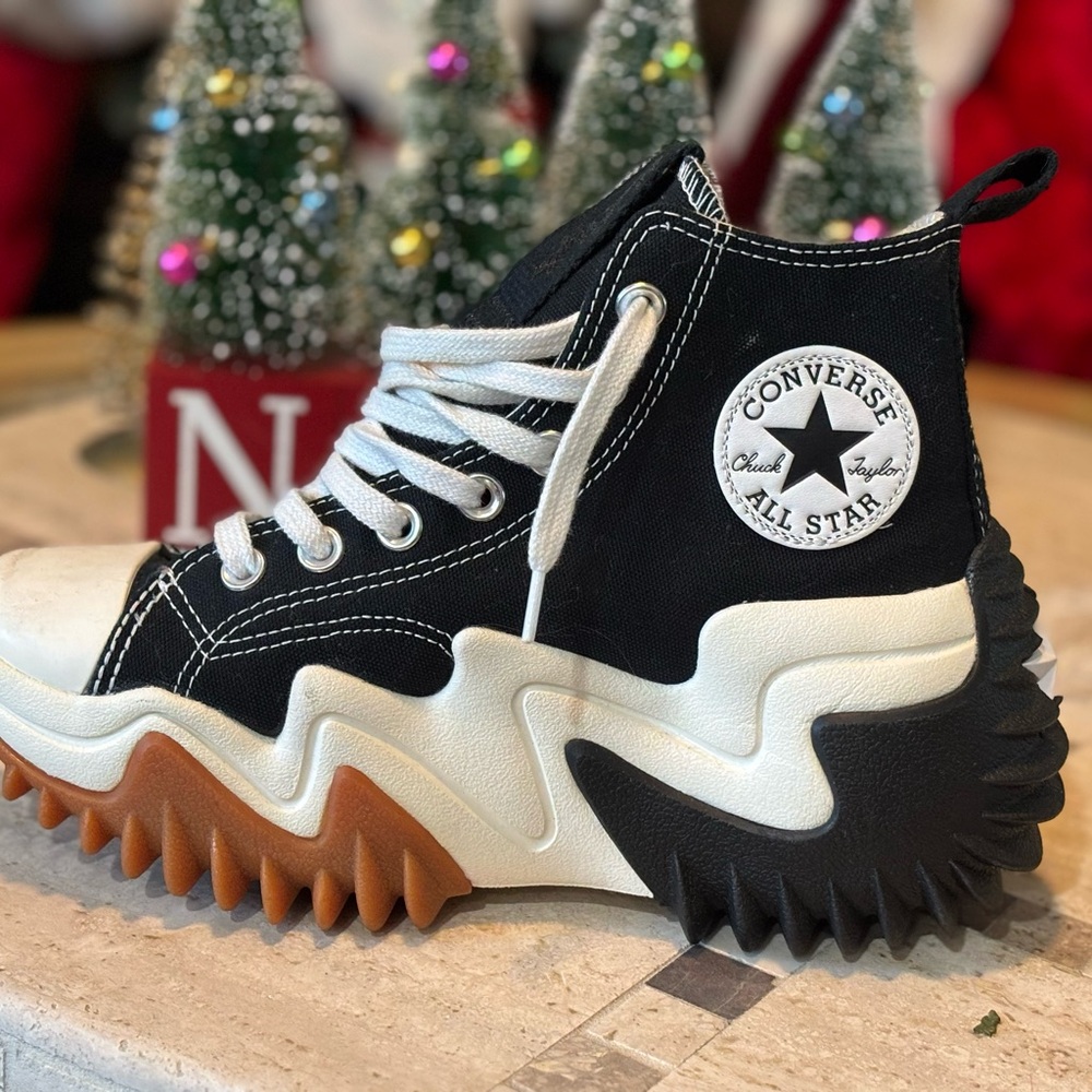 Converse Black and White High-Top Sneakers
